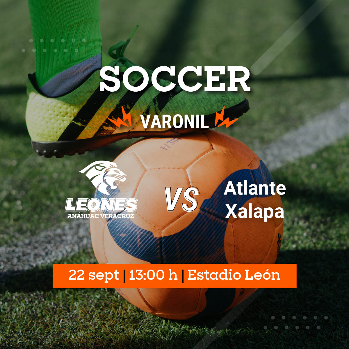 Soccer Varonil: Encuentro Amistoso vs Atlante Xalapa