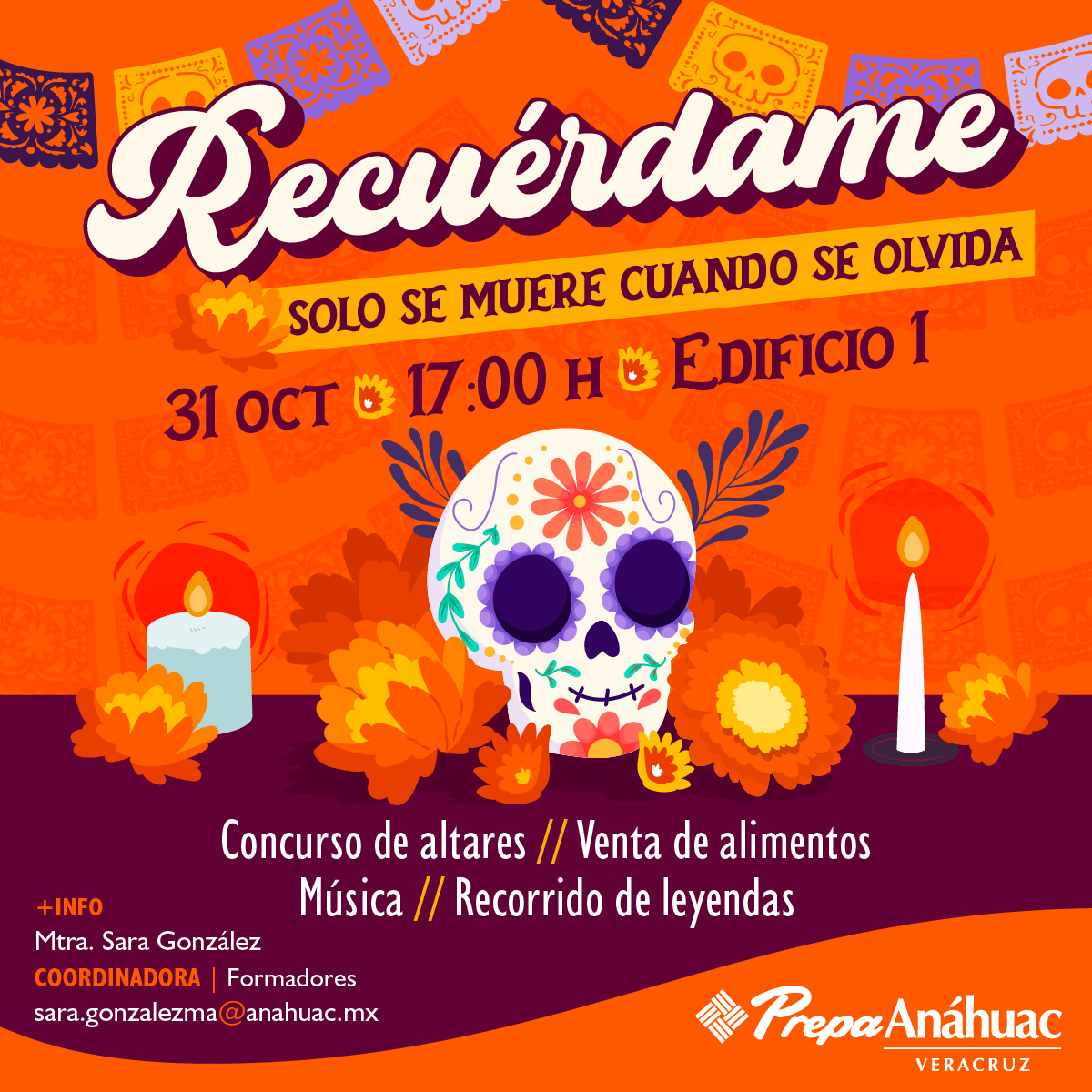 Recuérdame: Celebración de Día de Muertos