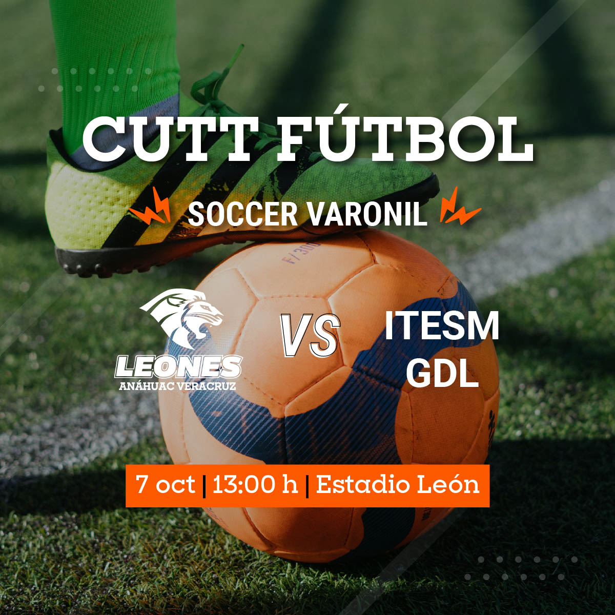 CUTT Fútbol Soccer Varonil: Leones vs ITESM GDL