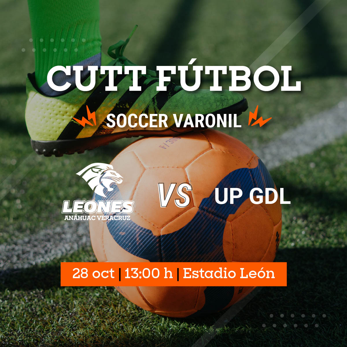CUTT Fútbol Soccer Varonil: Leones vs UP GDL