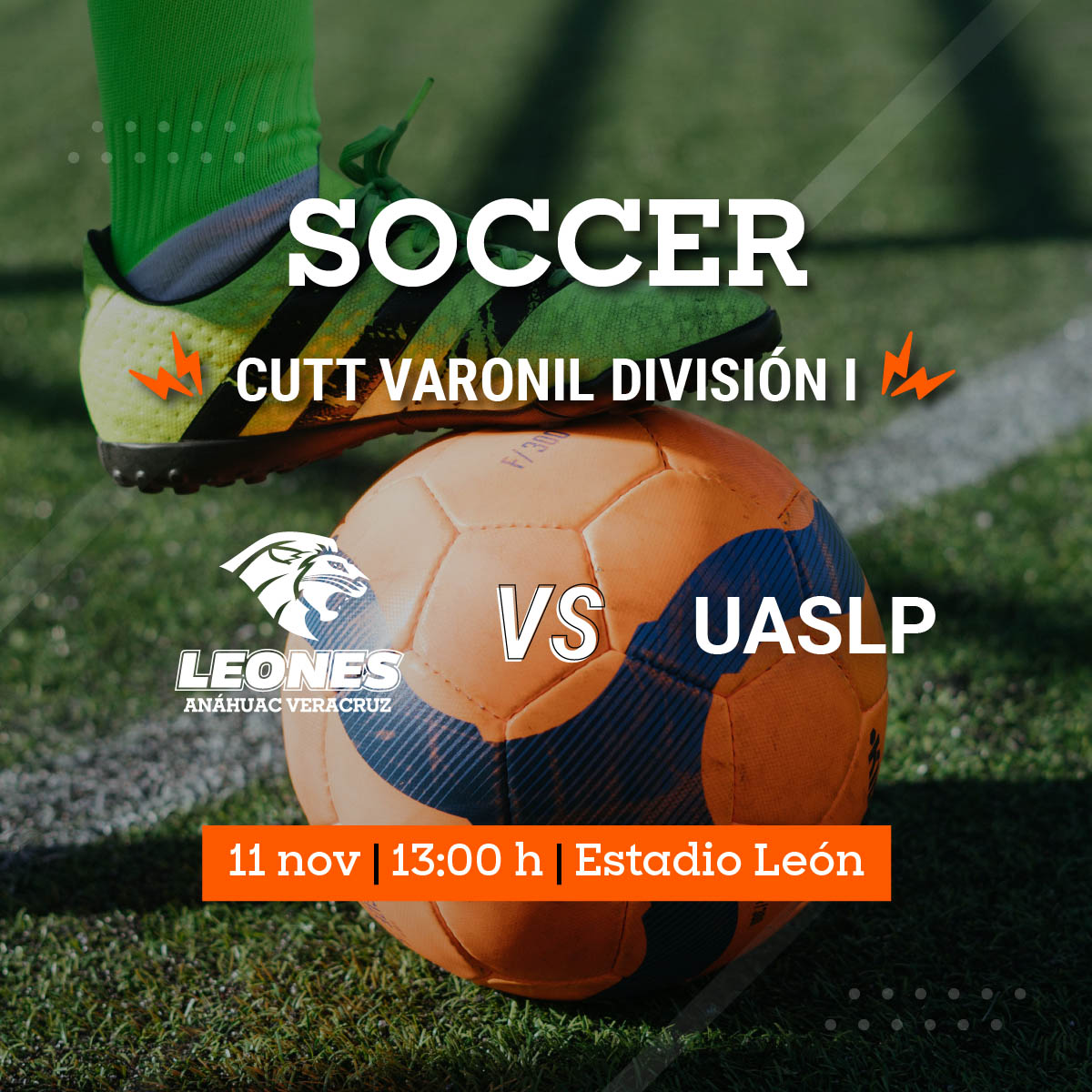 CUTT Fútbol Soccer Varonil: Leones vs UASLP