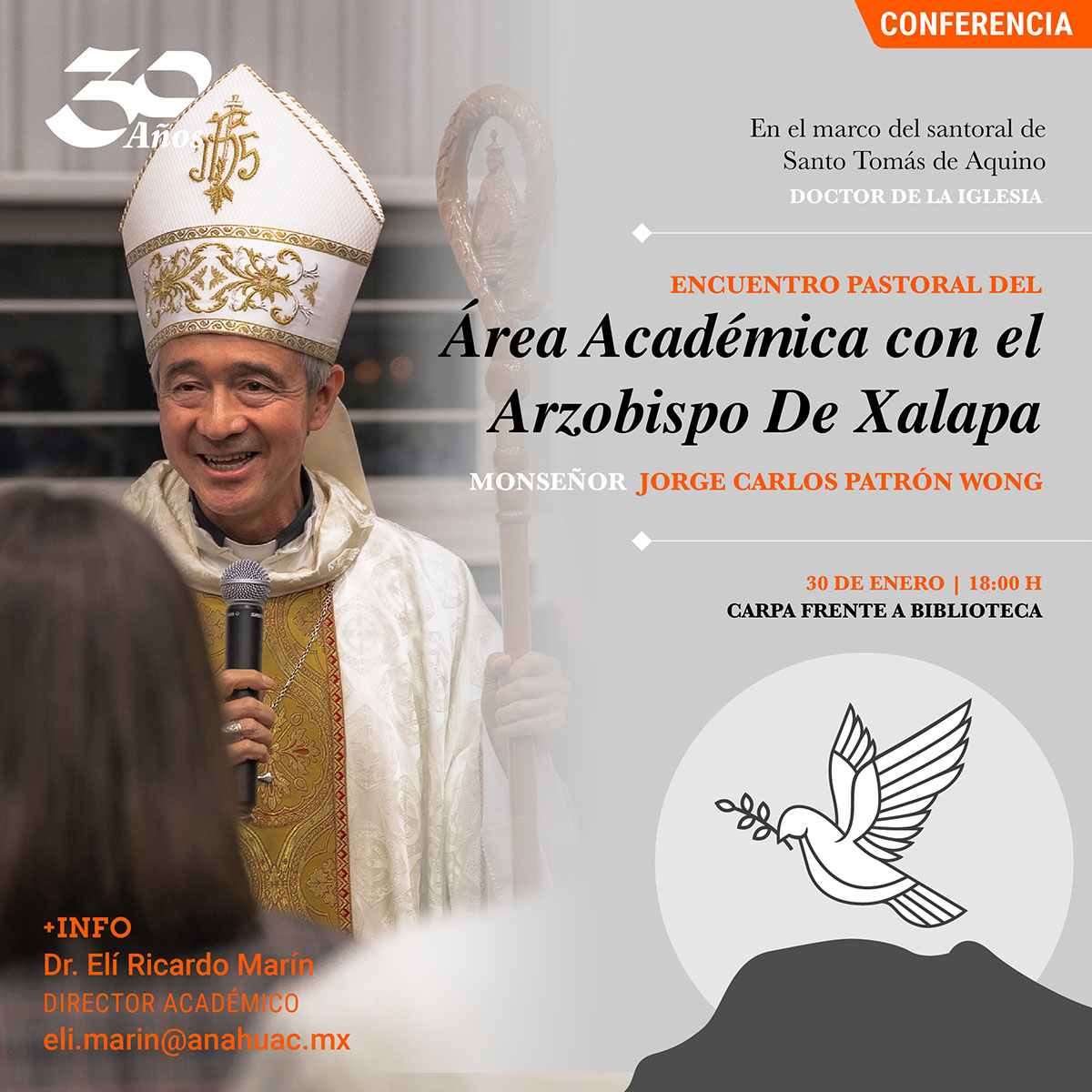 Encuentro Pastoral del Área Académica con el Arzobispo de Xalapa