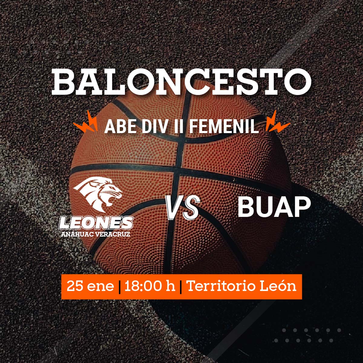 Baloncesto Femenil ABE: Leonas vs BUAP