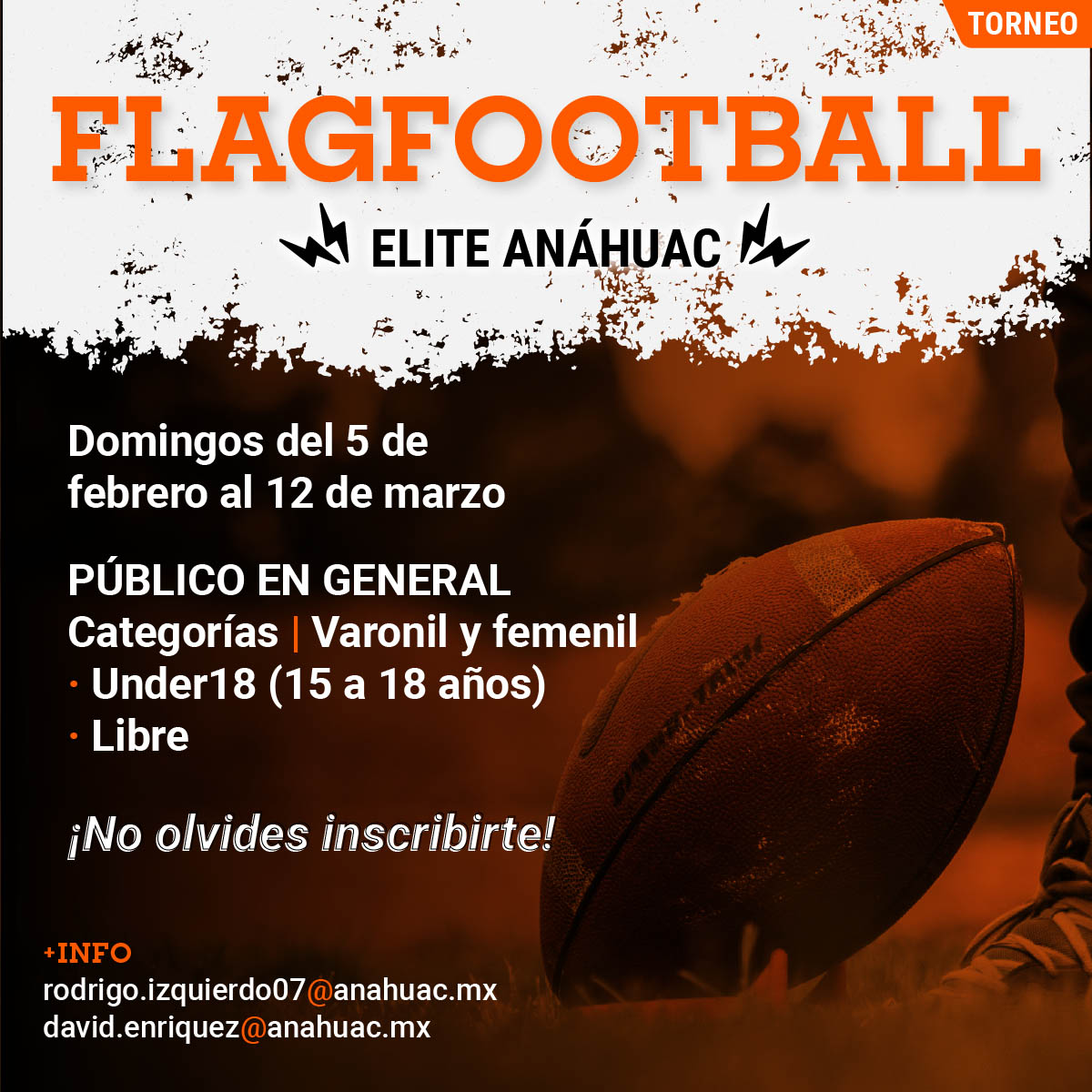 Torneo de FlagFootball Elite Anáhuac