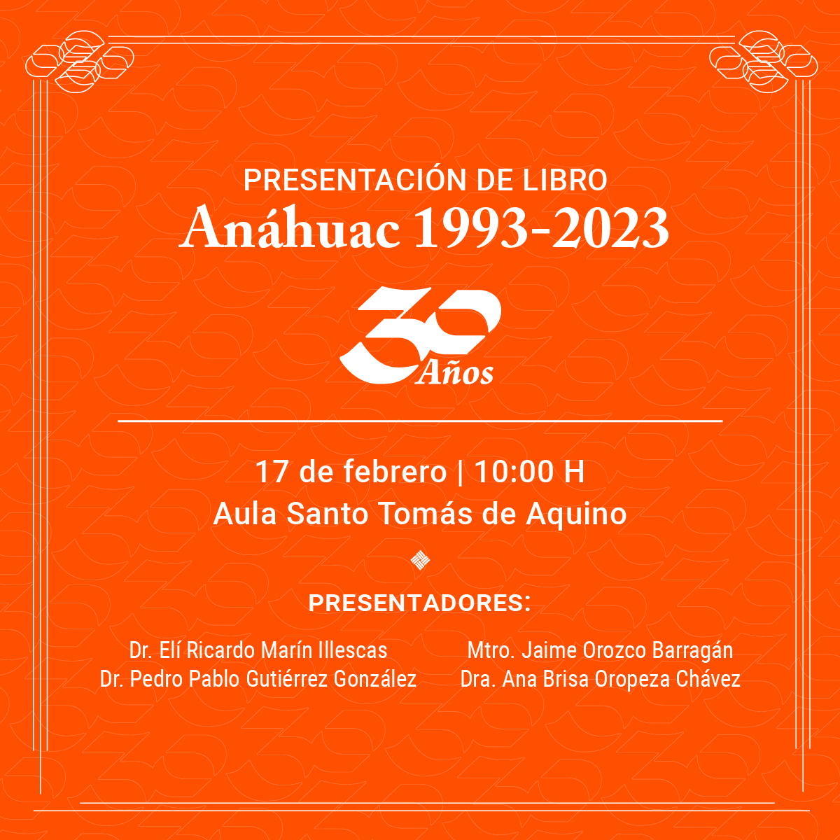 Presentación del Libro del 30 Aniversario