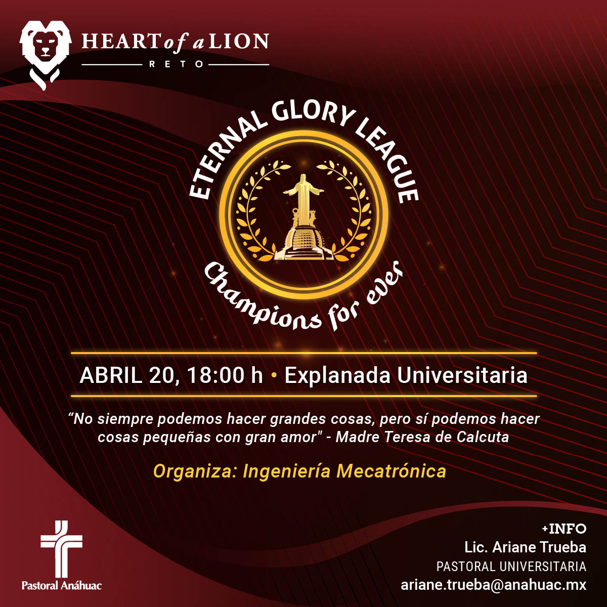 Reto Heart of a Lion: Eternal Glory League Reto Heart of a Lion: Eternal Glory League