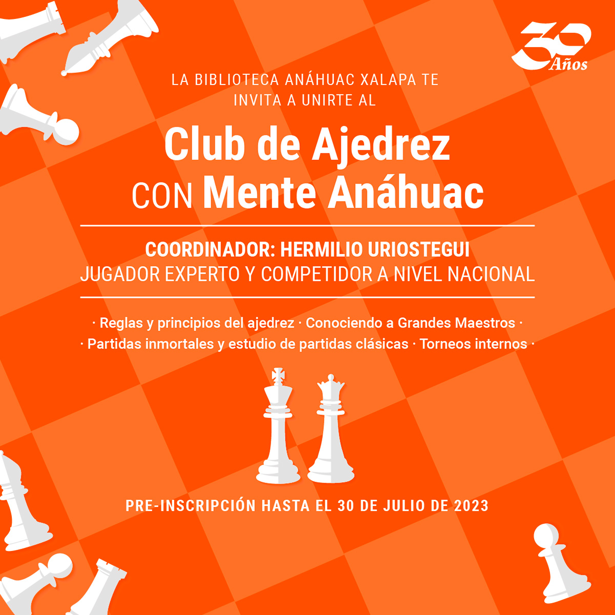Club de Ajedrez: Convocatoria