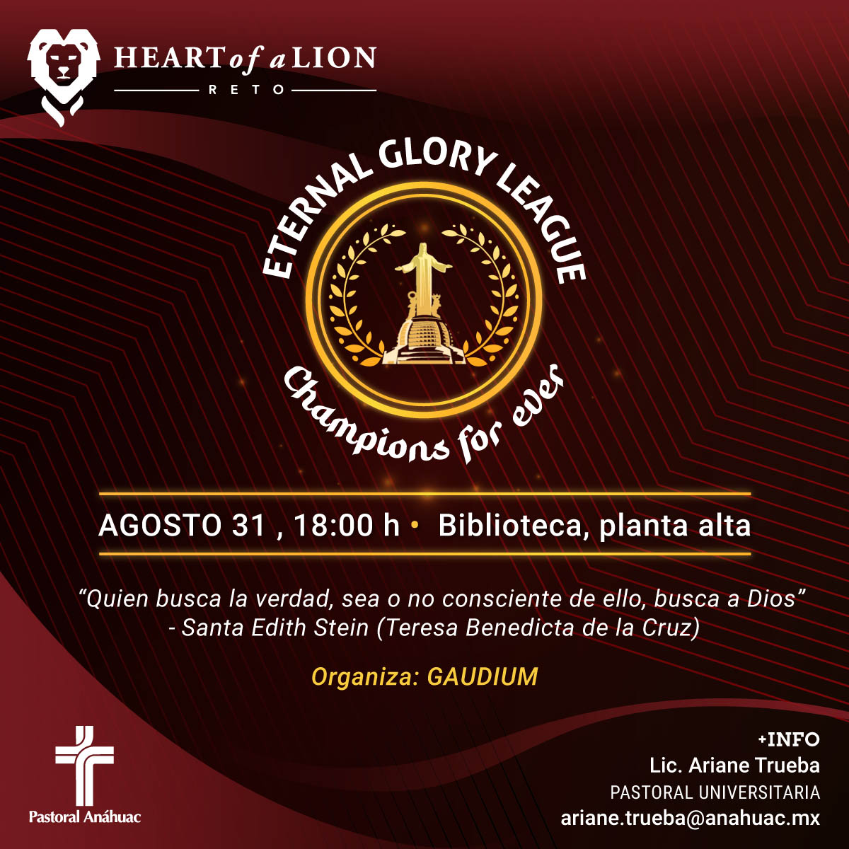 Reto Heart of a Lion: Eternal Glory League Reto Heart of a Lion: Eternal Glory League