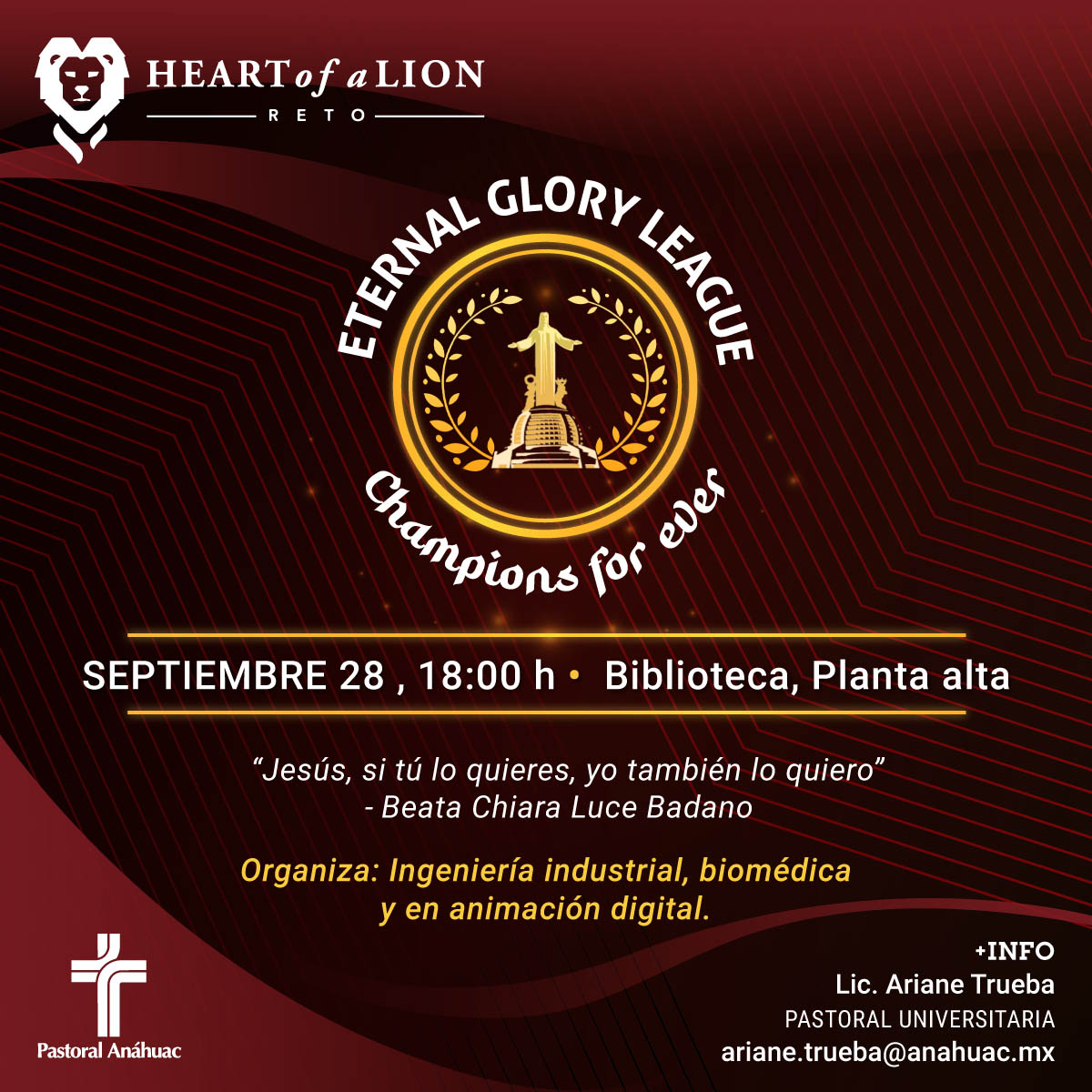 Reto Heart of a Lion: Eternal Glory League