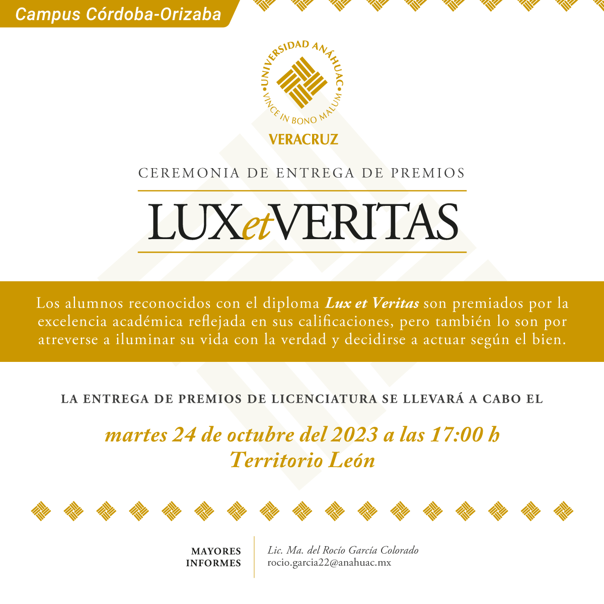 Ceremonia de Entrega de Premios Lux et Veritas