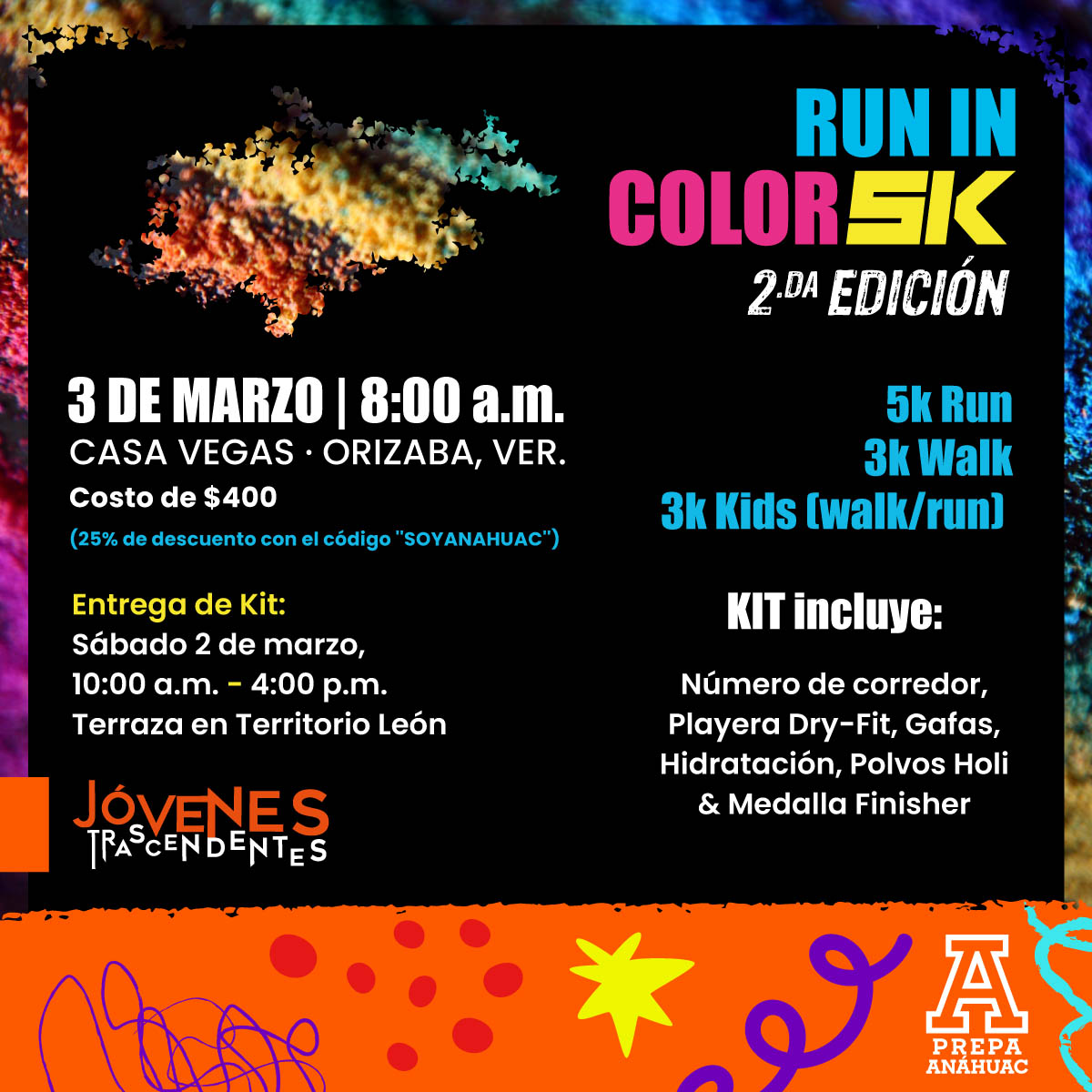 Run In Color 5K: Segunda Edición