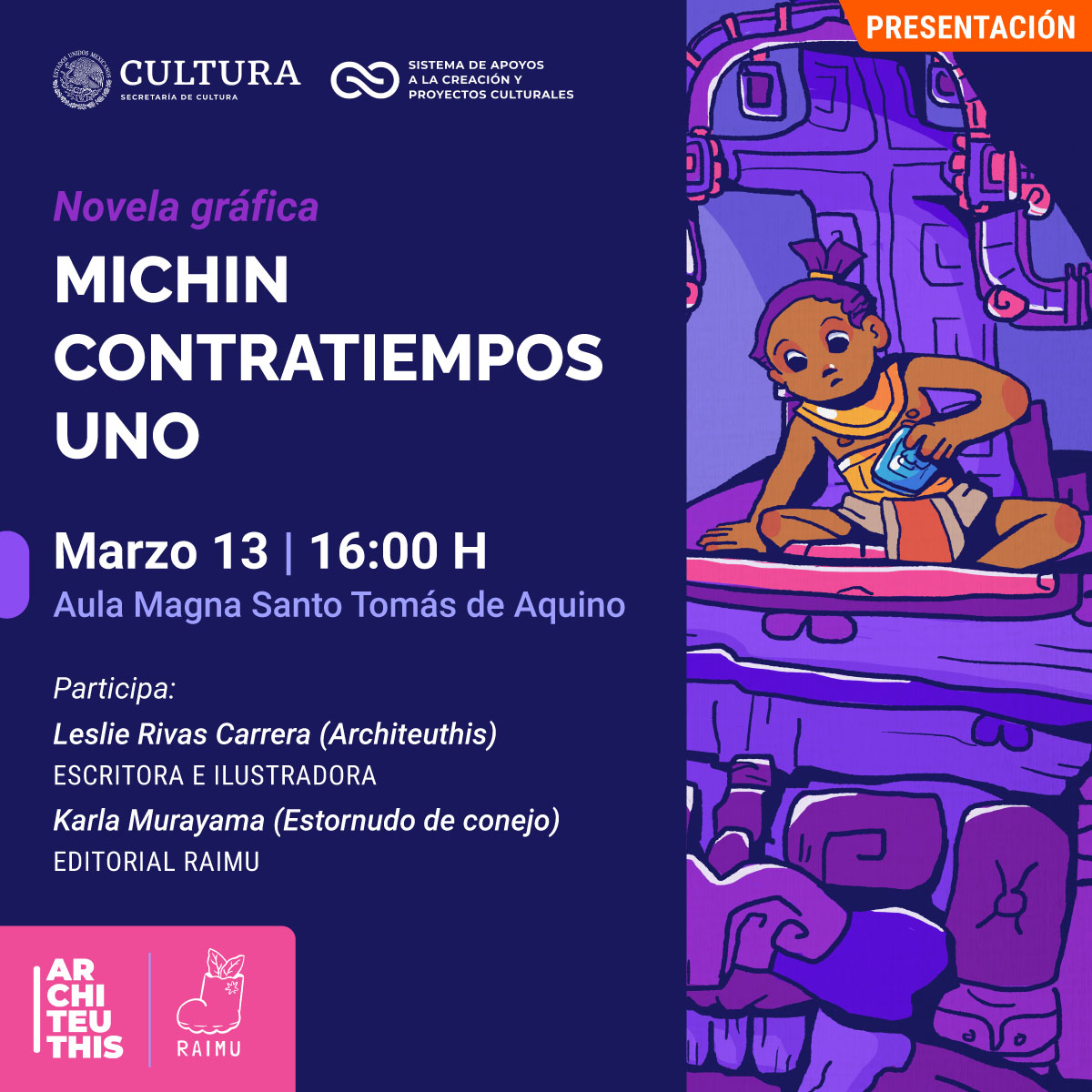 Presentación de la Novela Gráfica: Michin Contratiempos Uno