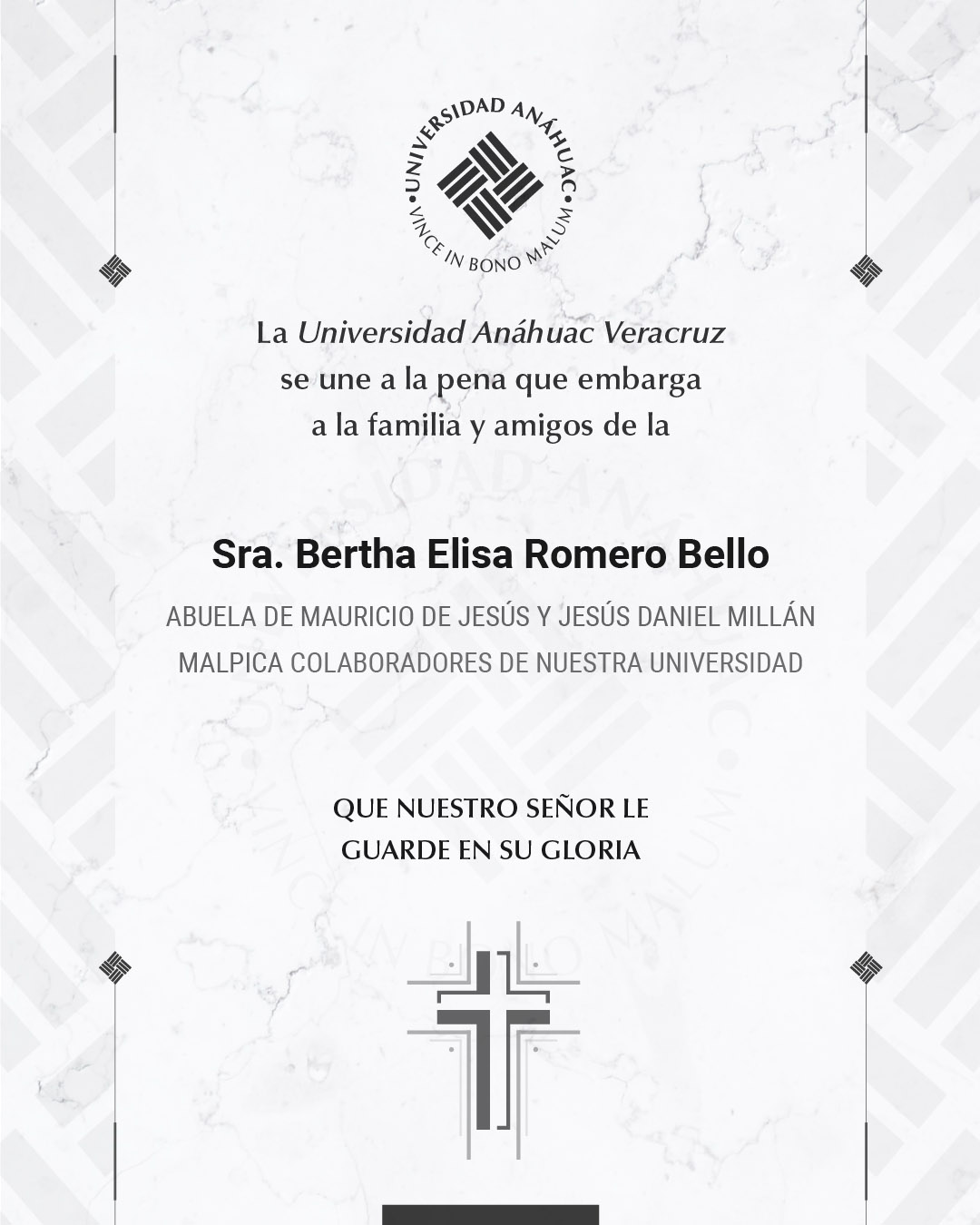 1 / 10 - Sra. Bertha Elisa Romero Bello