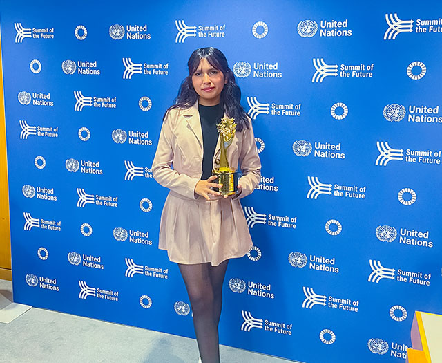 Alumna de Ingenier&iacute;a Ganadora del Chegg.org Global Student Prize 2024