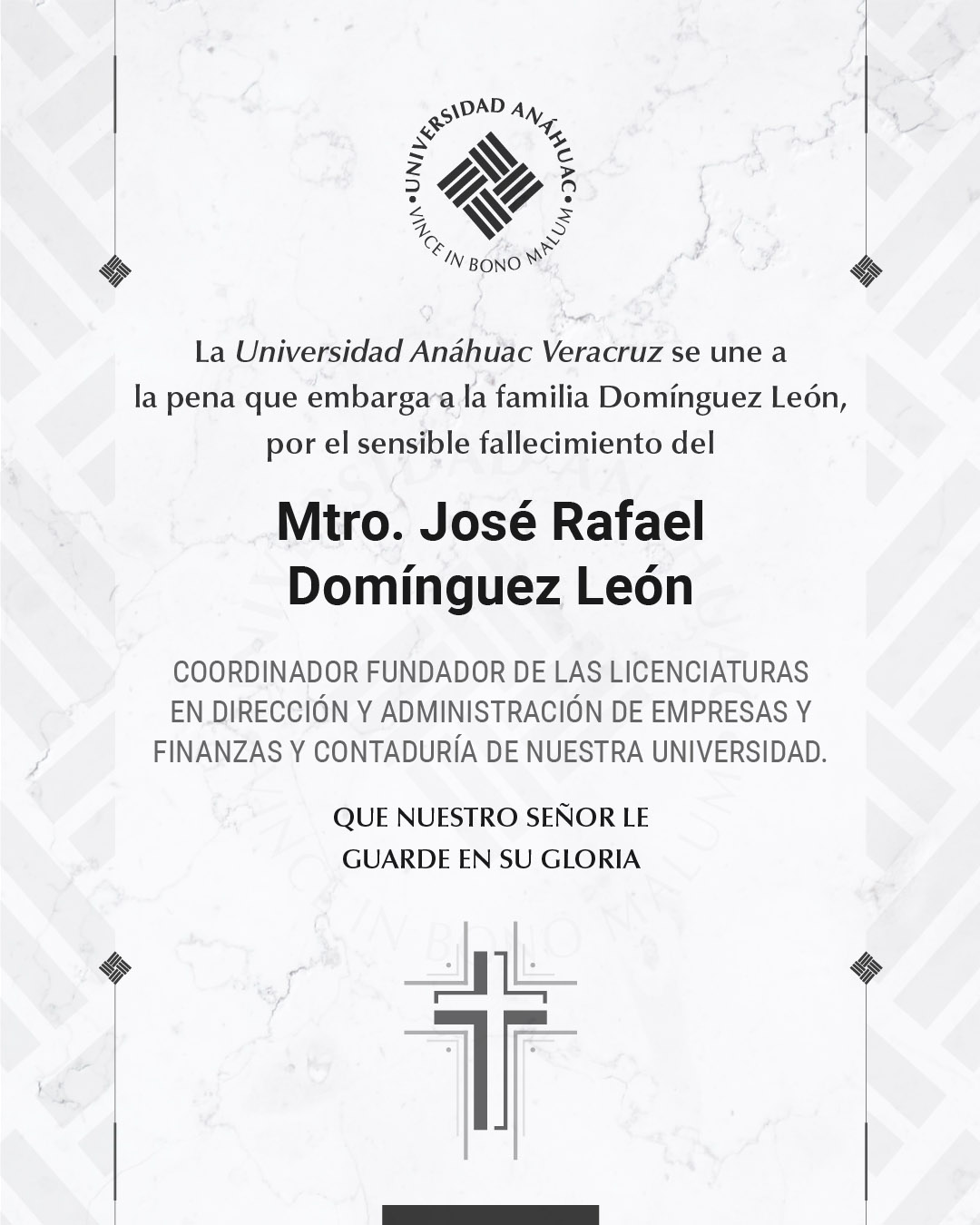 1 / 9 - Mtro. José Rafael Domínguez León 1 / 9 - Mtro. José Rafael Domínguez León