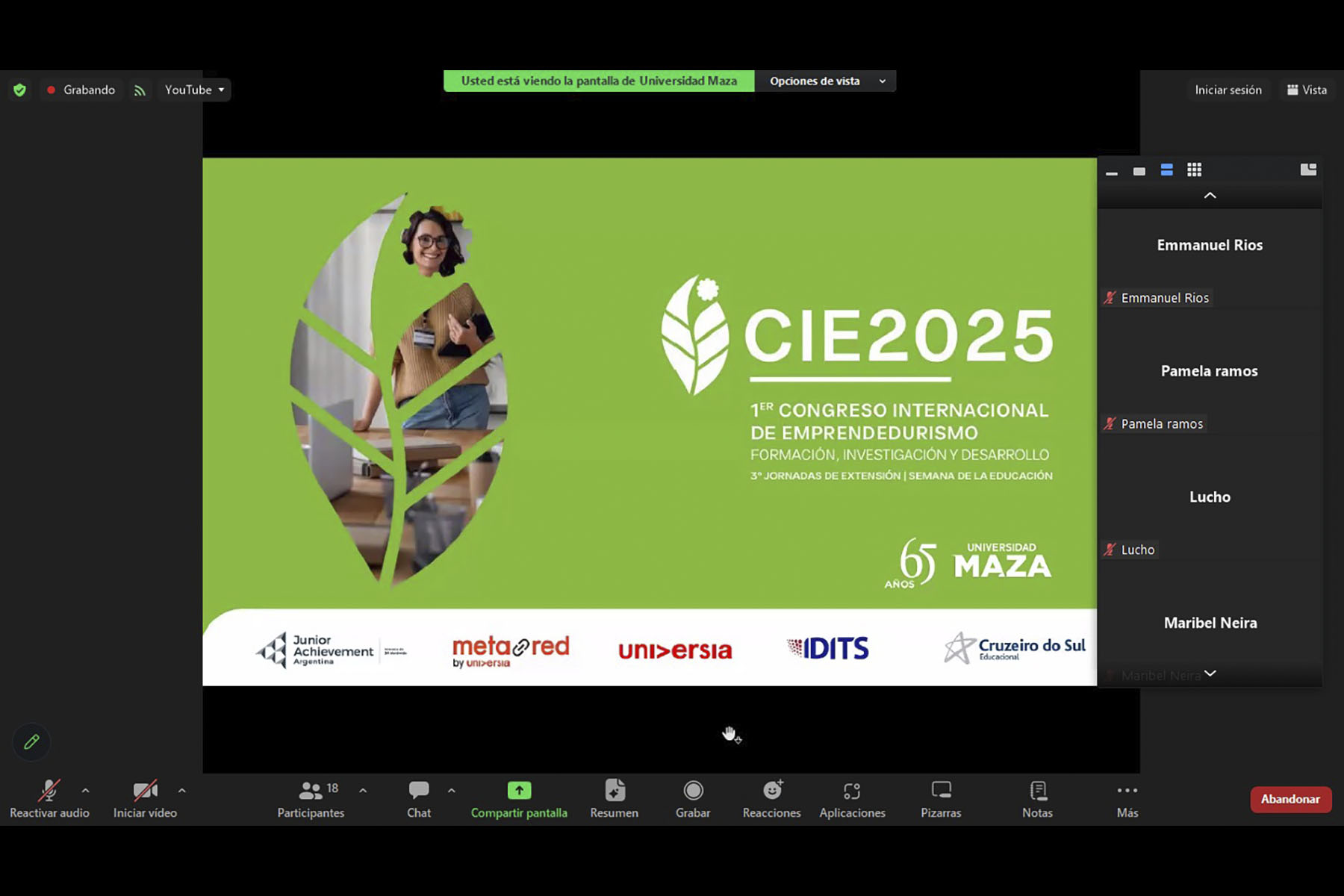 1 / 3 - Congreso Internacional para la Formación, Investigación y Desarrollo del Emprendedurismo CIE2025 1 / 3 - Congreso Internacional para la Formación, Investigación y Desarrollo del Emprendedurismo CIE2025
