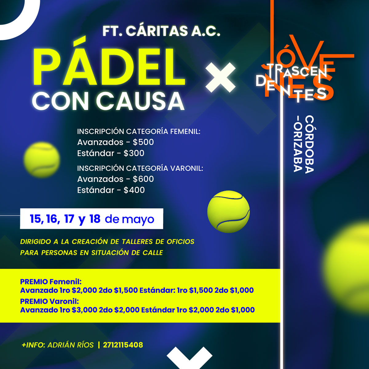 Pádel con Causa X Jóvenes Trascendentes Pádel con Causa X Jóvenes Trascendentes