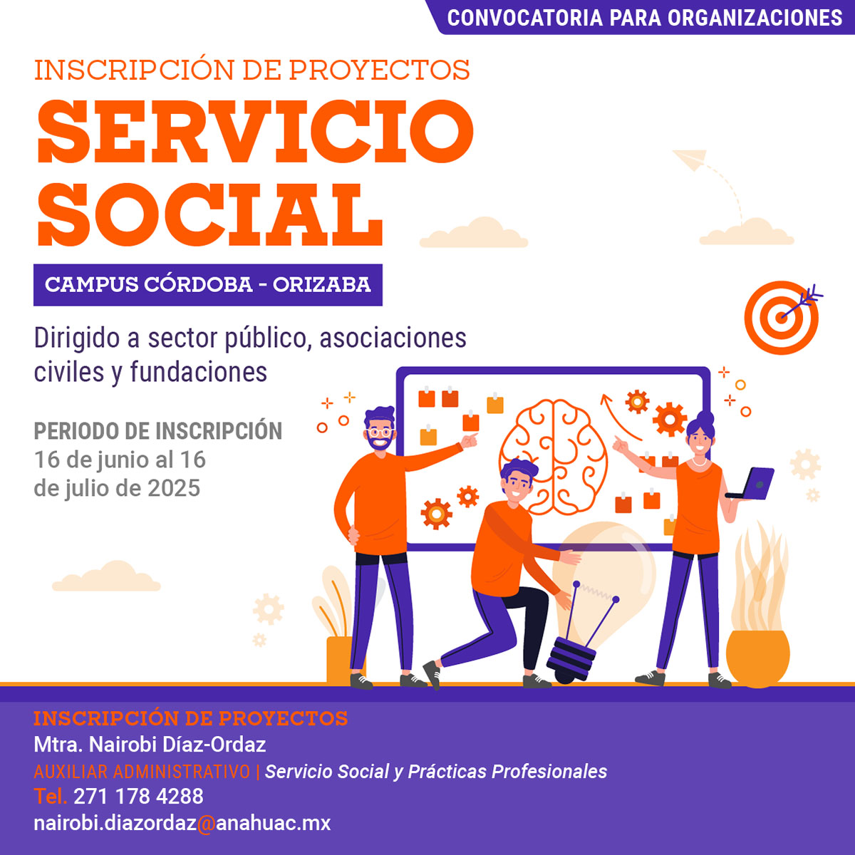 Servicio Social: Convocatoria para Organizaciones Servicio Social: Convocatoria para Organizaciones