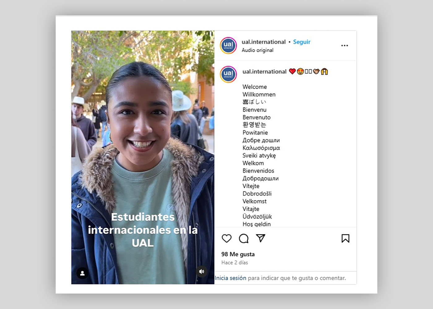 24 / 45 - Bienvenidos de Regreso: Alumnos de Intercambio 202510