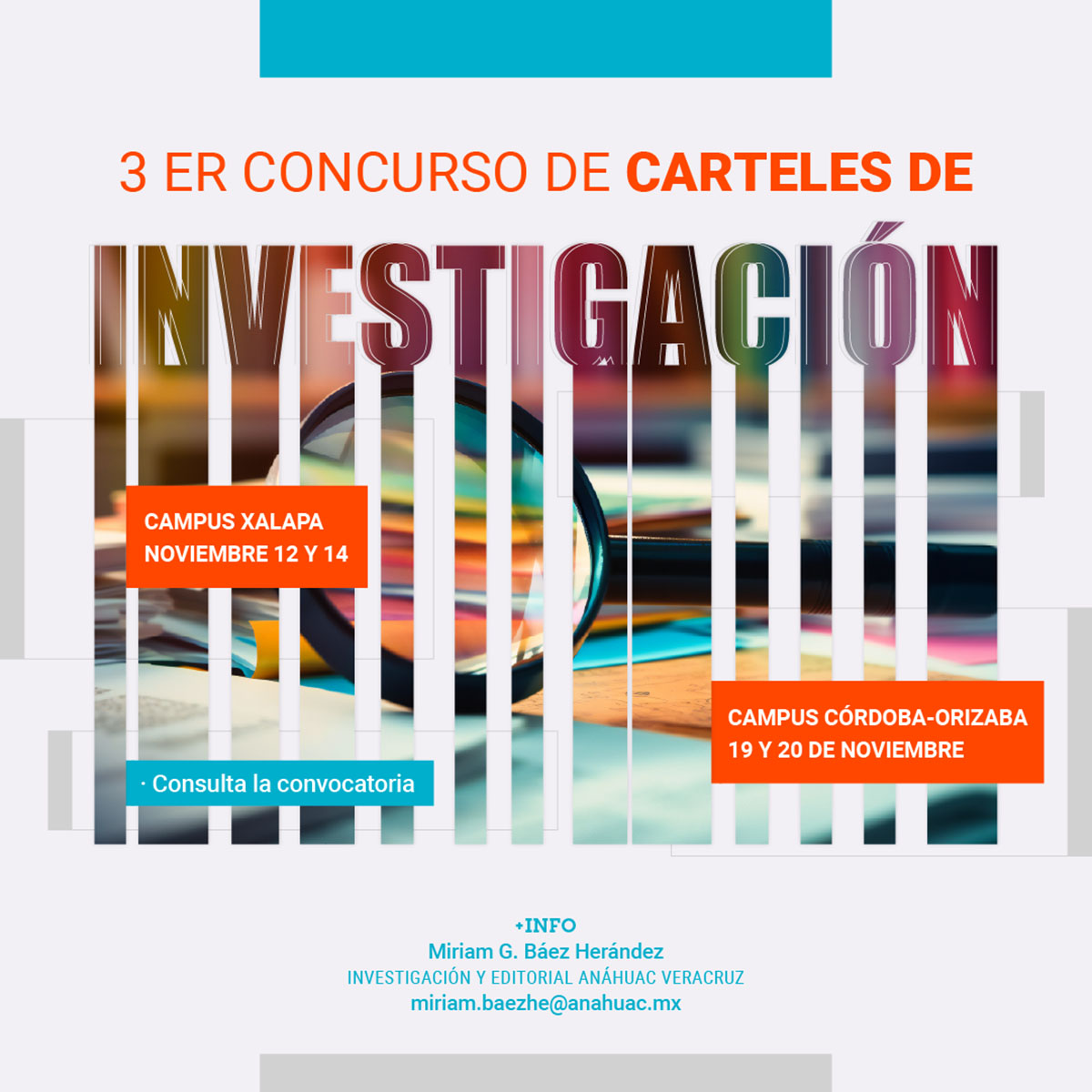 3.er Concurso de Carteles de Investigación 3.er Concurso de Carteles de Investigación