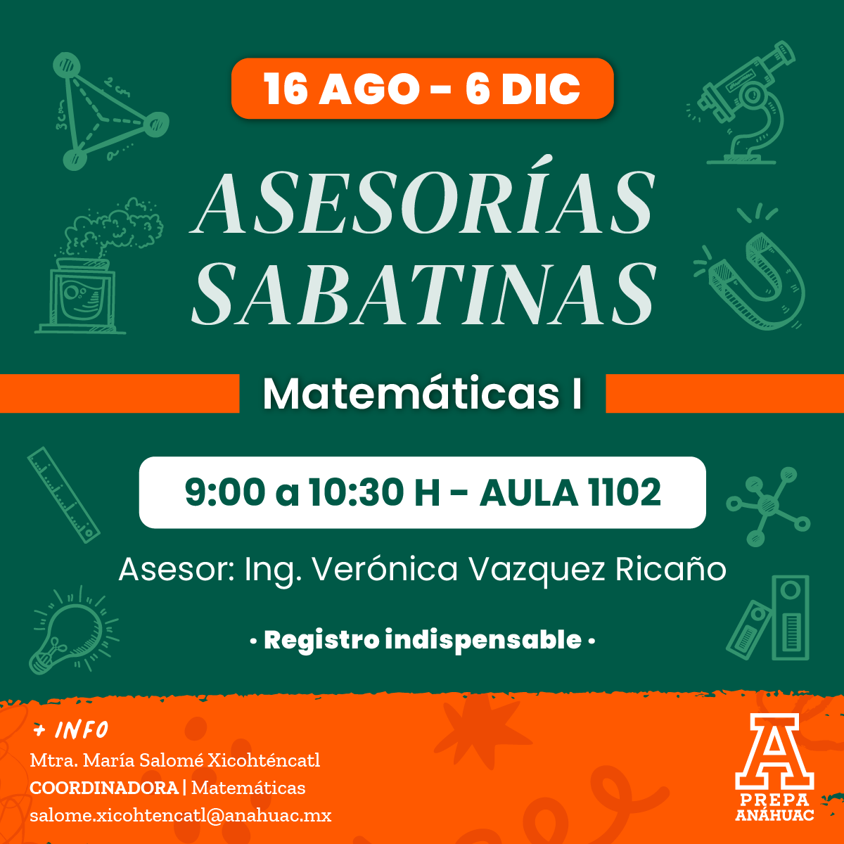 1 / 6 - Asesorías para Matemáticas y Ciencias Ago-Dic de 2025