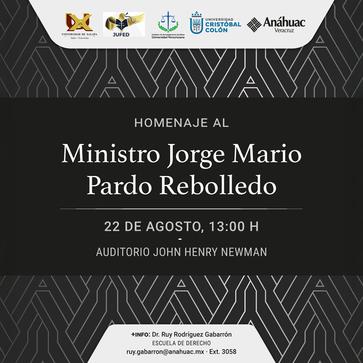 Homenaje al Ministro Jorge Mario Pardo Rebolledo Homenaje al Ministro Jorge Mario Pardo Rebolledo