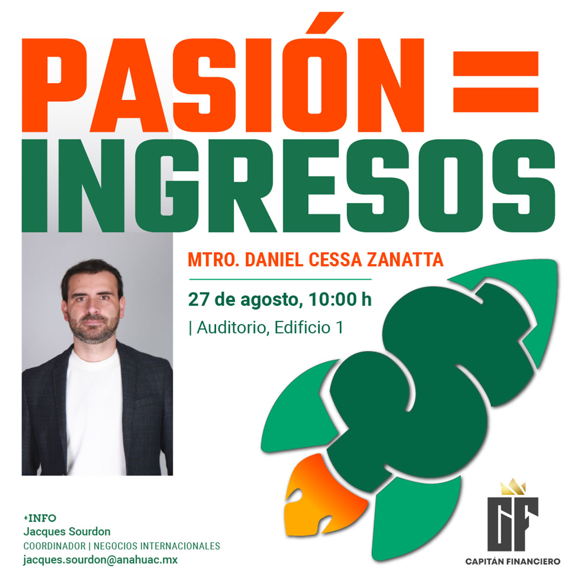 Pasión = Ingresos: Conferencia Magistral