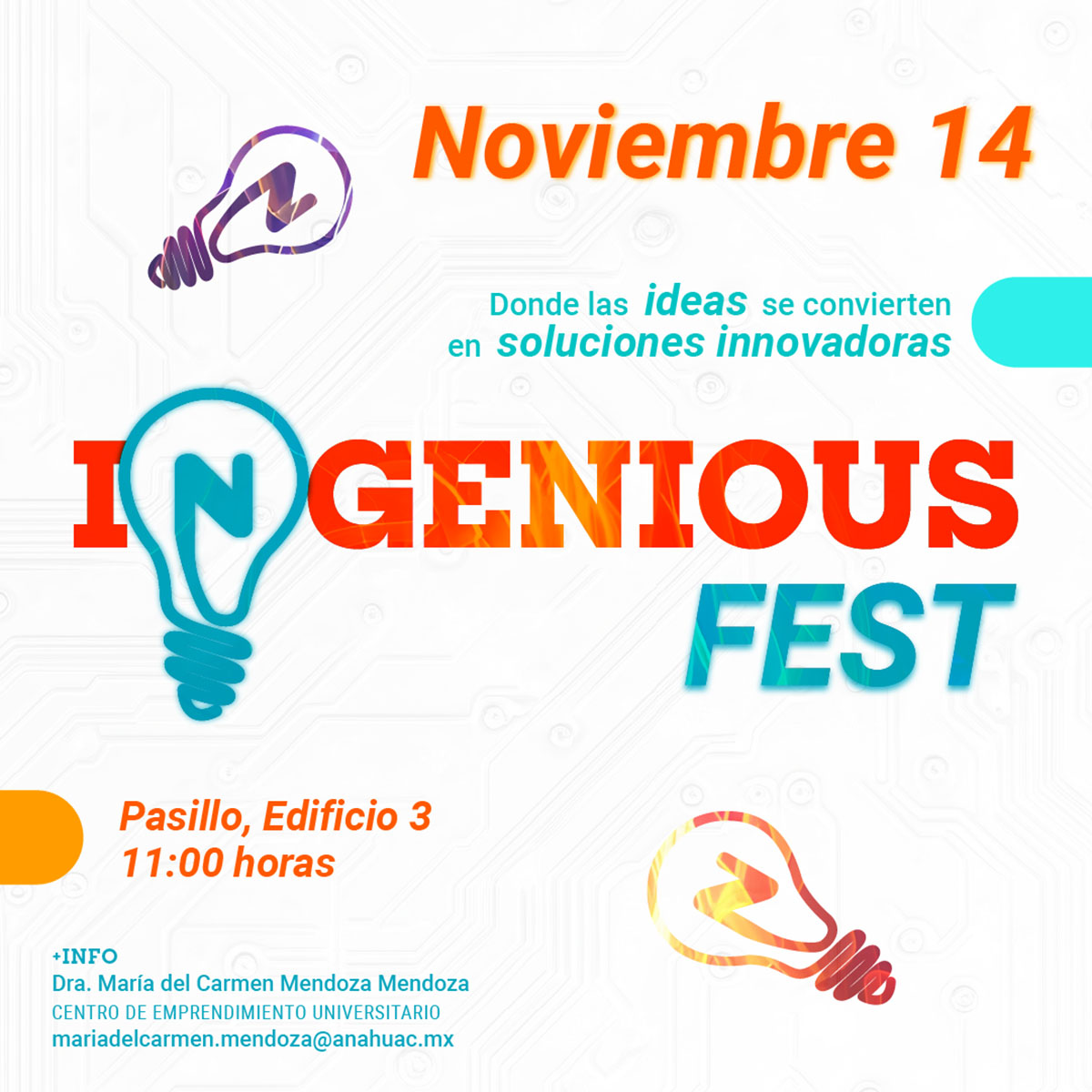 Cerrar vista en pantalla completa INGENIOUS FEST