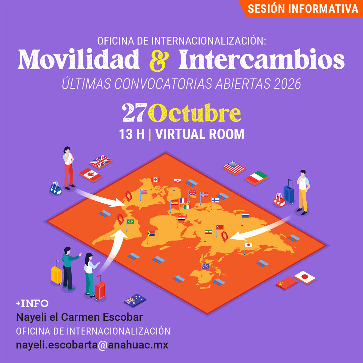 Cerrar vista en pantalla completa Intercambios y Movilidad: Sesión Informativa