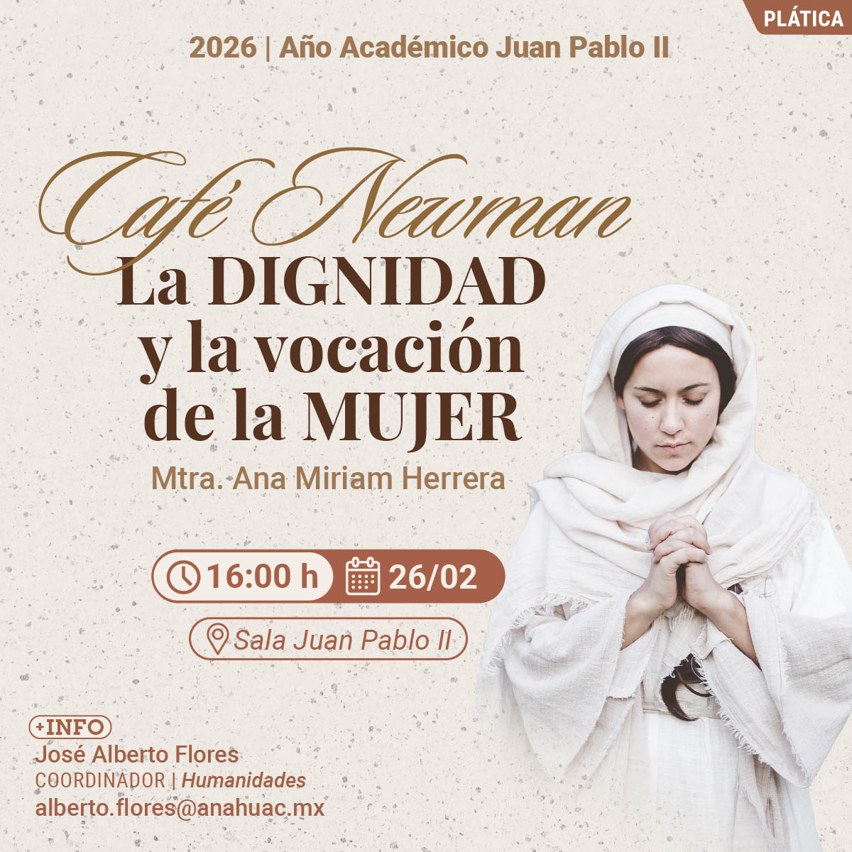 Cerrar vista en pantalla completa Café Newman: La Dignidad y la Vocación de la Mujer