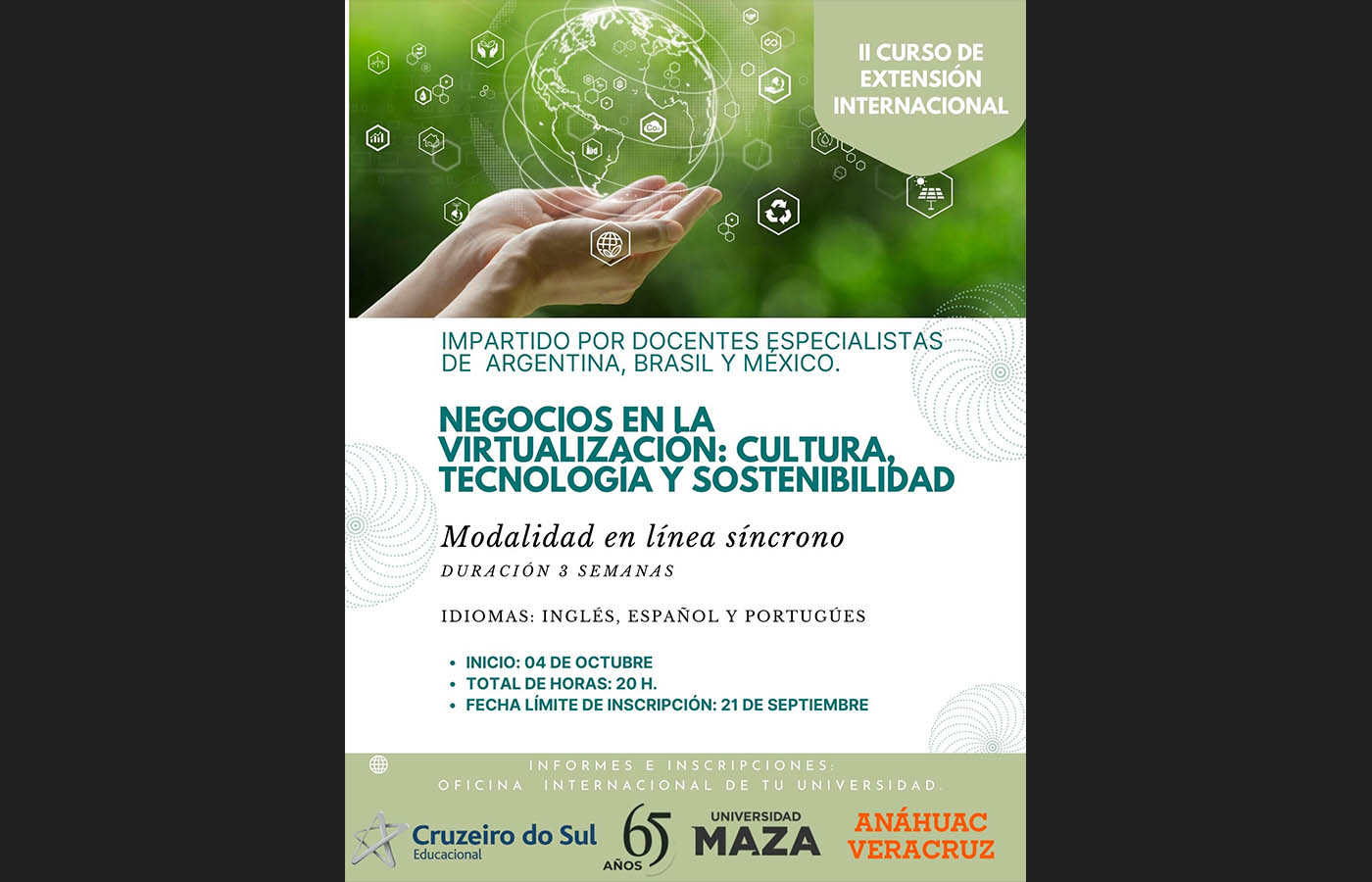 3 / 3 - Administración y Dirección de Empresas Participa en Curso de Extensión Internacional 3 / 3 - Administración y Dirección de Empresas Participa en Curso de Extensión Internacional