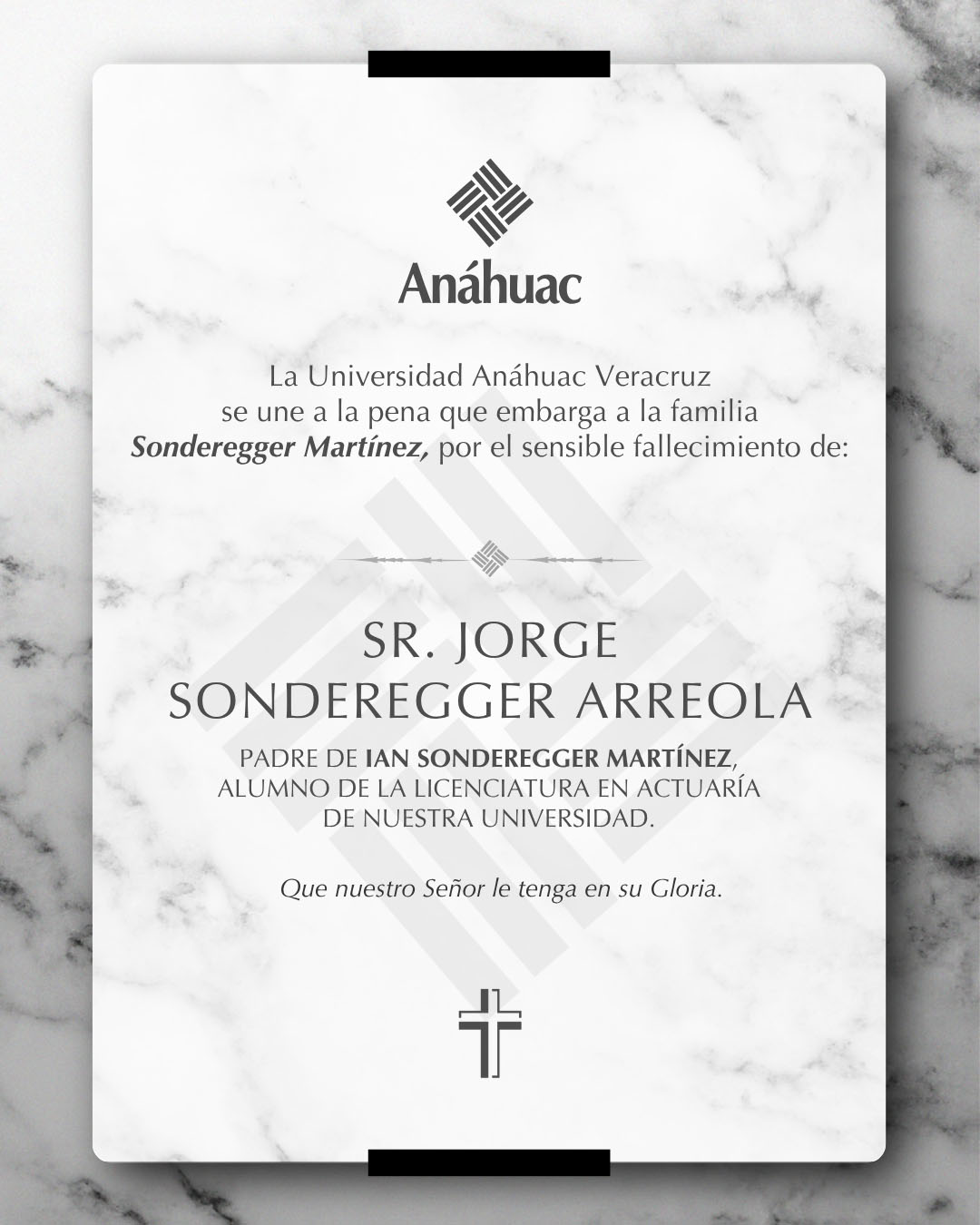 1 / 16 - Sr. Jorge Sonderegger Arreola 1 / 16 - Sr. Jorge Sonderegger Arreola