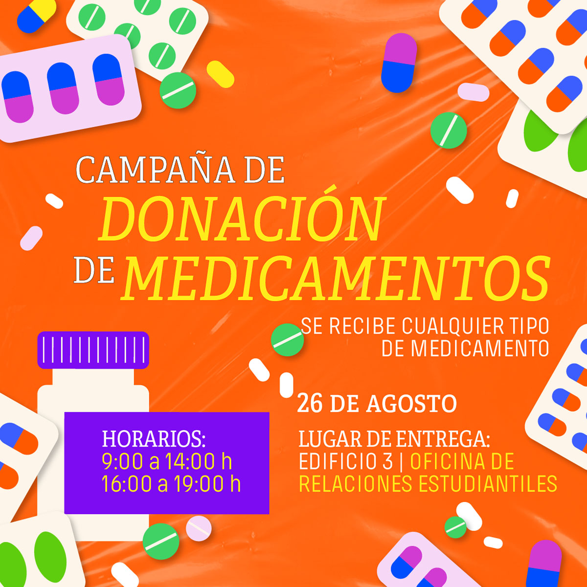 Cerrar vista en pantalla completa Campaña de Donación de Medicamentos