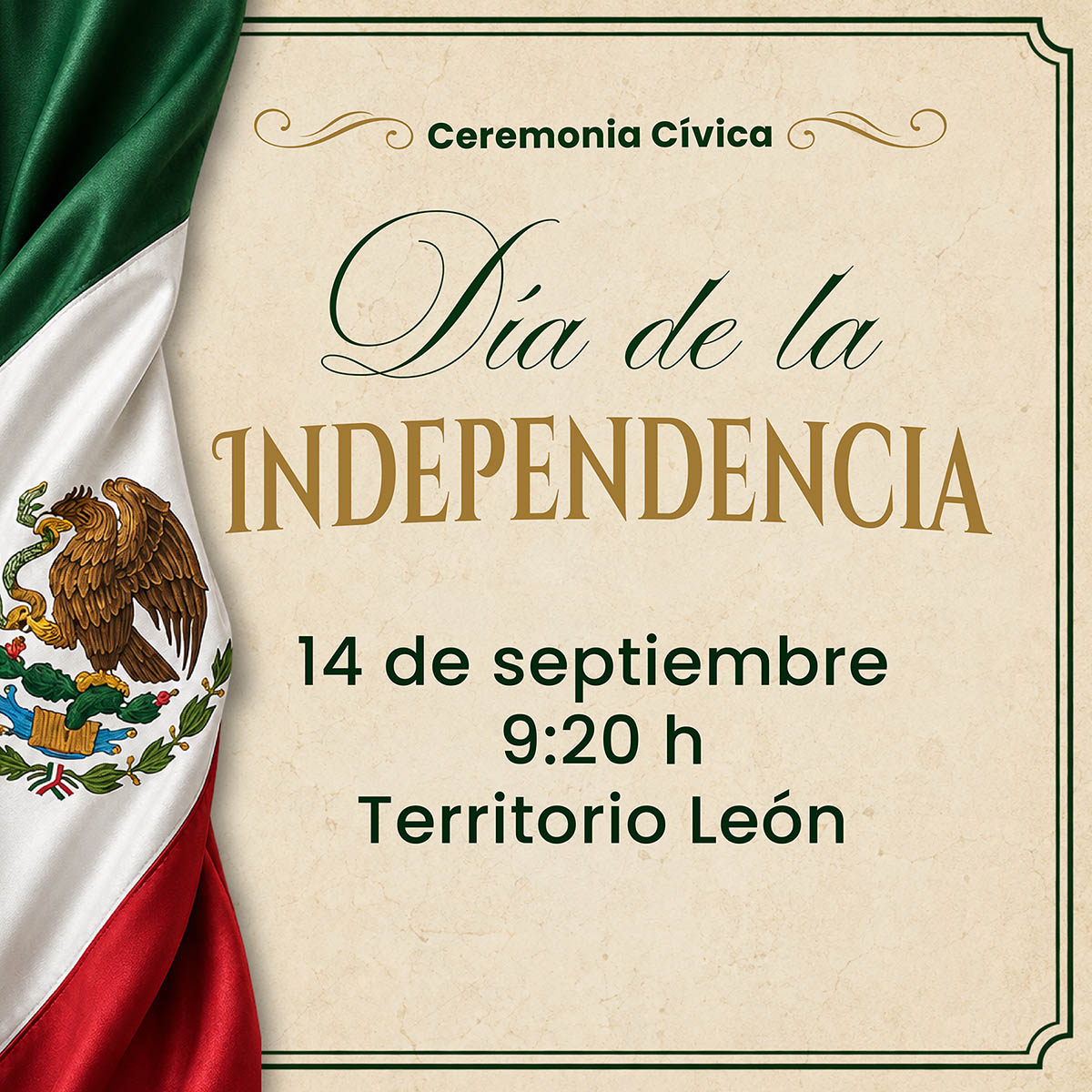 Cerrar vista en pantalla completa Ceremonia Cívica: Día de la Independencia