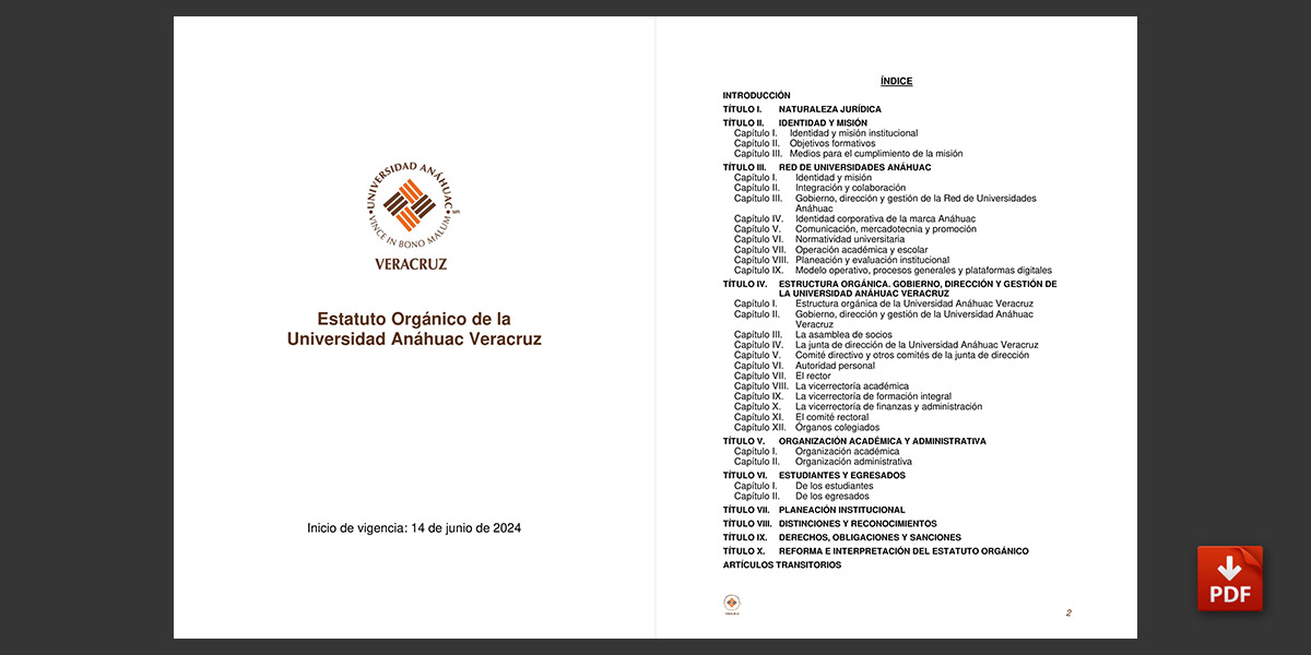 Estatuto Orgánico de la Universidad Anáhuac Veracruz