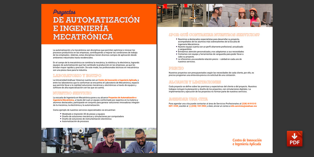 Proyectos de Automatización e Ingeniería Mecatrónica