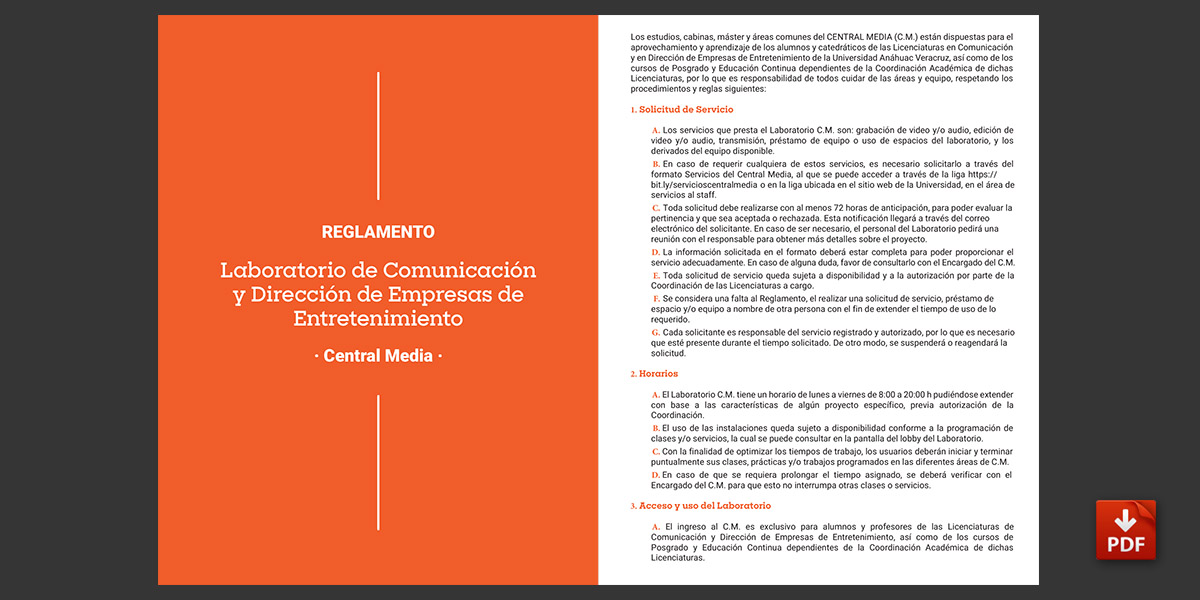 Reglamento del Central Media