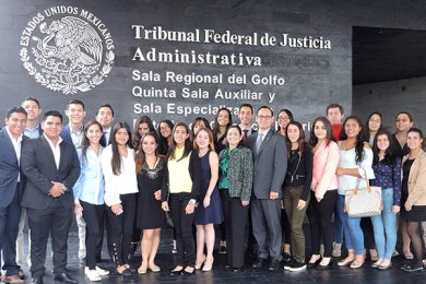 Las Escuelas de Negocios Internacionales y Derecho visitan el TFJA