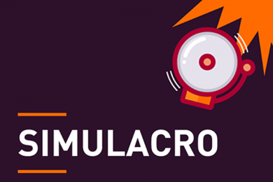 Simulacro de la Unidad Interna de Protección Civil