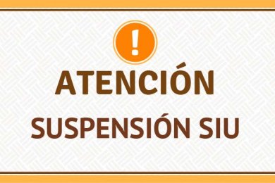 Suspensión del Sistema Integral Universitario