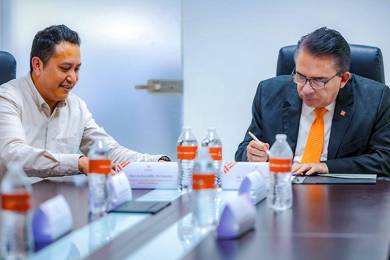 Firma de Convenio con Geotest y Geoperfora