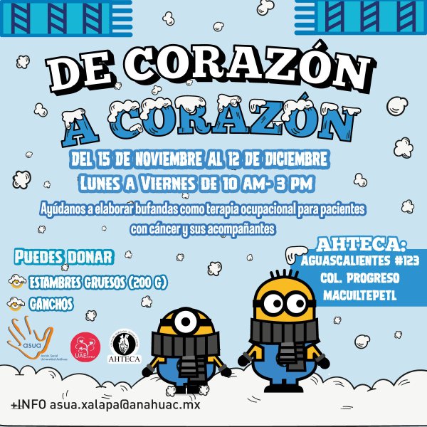 De Coraz&oacute;n a Coraz&oacute;n, Campa&ntilde;a de Donaci&oacute;n ASUA para Bufandas