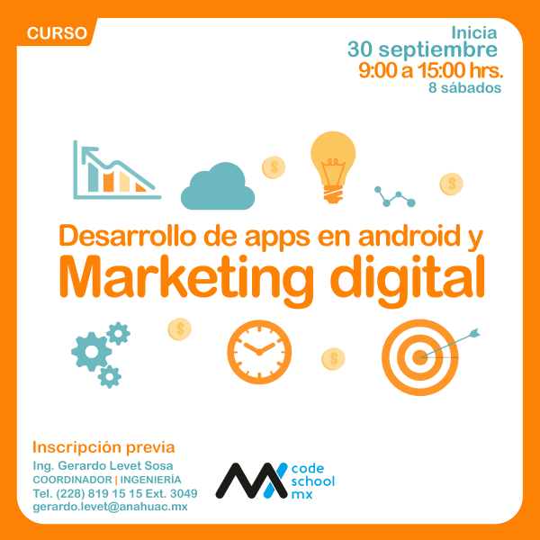 Ver en pantalla completa Desarrollo de Apps en Android y Marketing Digital