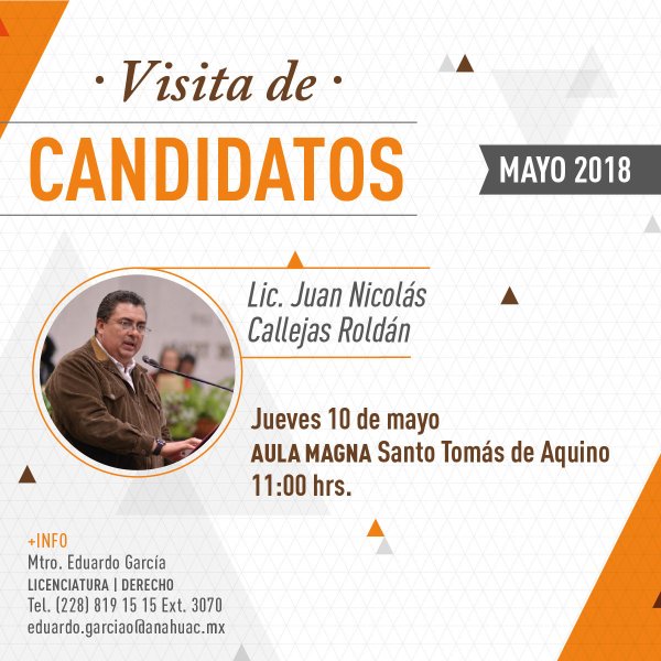 Ver en pantalla completa Visita de Candidatos: Elecciones 2018