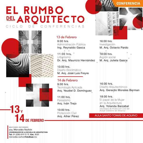 Ver en pantalla completa Ciclo de Conferencias: El Rumbo del Arquitecto