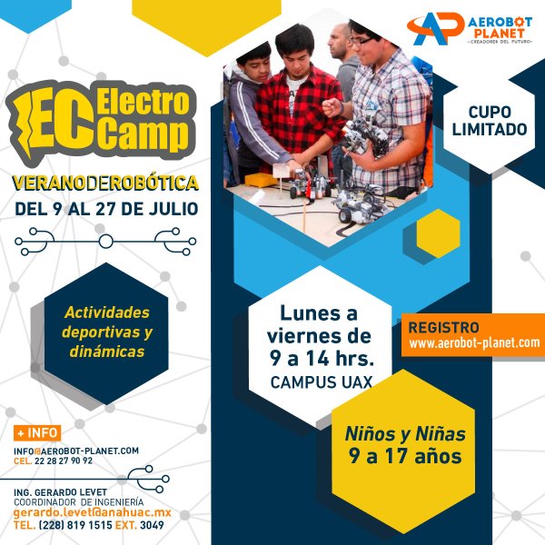 Ver en pantalla completa Electro Camp: Verano de Robótica