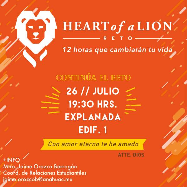 Reto Heart of a Lion: Séptima Actividad