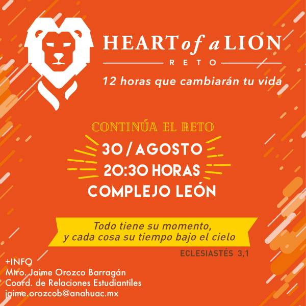 Reto Heart of a Lion: Octava Actividad