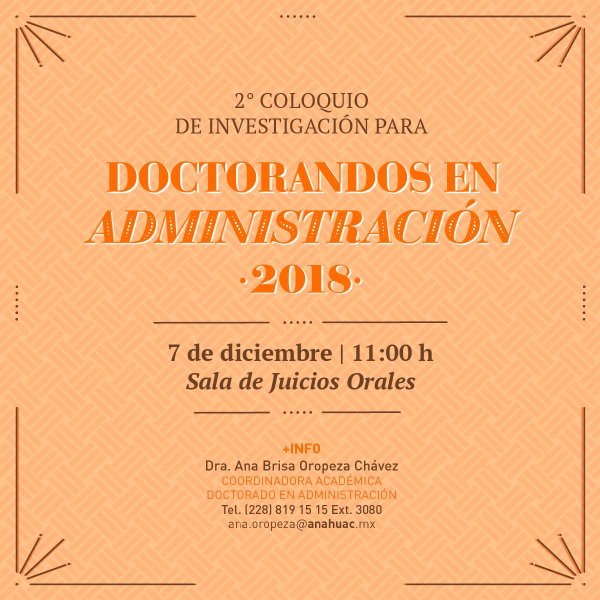 2° Coloquio de Investigación para Doctorandos en Administración