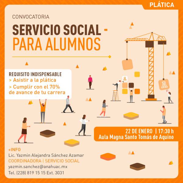 Reunión Informativa para Servicio Social
